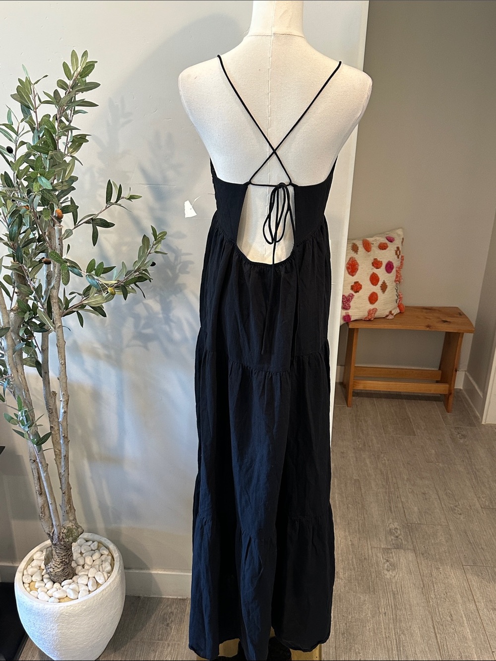 Princess Polly Chelsea Tiered Lace-Up Back Maxi Dress New! - Picture 8 of 10
